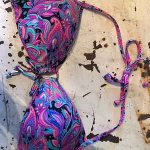 Colorful bathing suit top